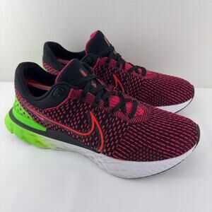 Nike‎ React Infinity Run Flyknit 3 Siren Red Green Strike Men-14